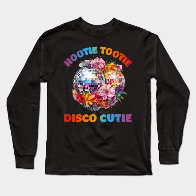 Retro Hootie Tootie Disco Cutie Long Sleeve T-Shirt by XOXO VENUS